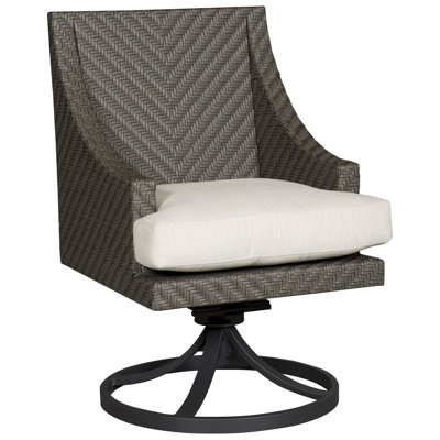 Michael Weiss Bridgehampton Swivel Patio Rocker Chair with Cushions