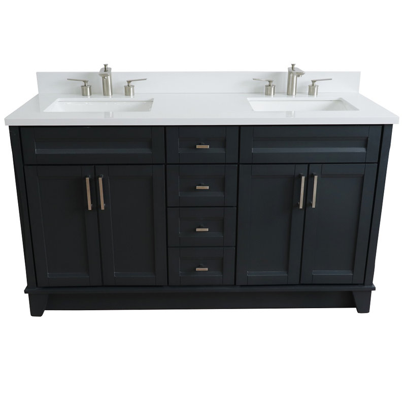 Ensemble de meuble-lavabo double 61 po Valensi