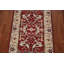 Red Wool Oushak Indian Runner Rug 3x8