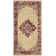Burnie Oriental Cream/Red Area Rug