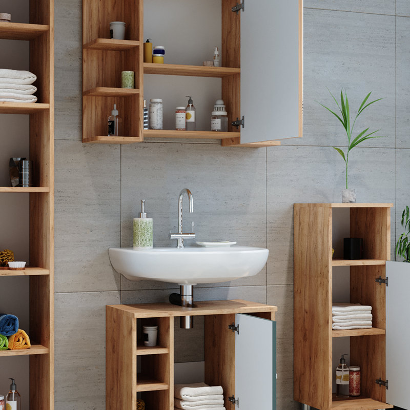 Birkhild 2 Piece Bathroom Furniture Suite