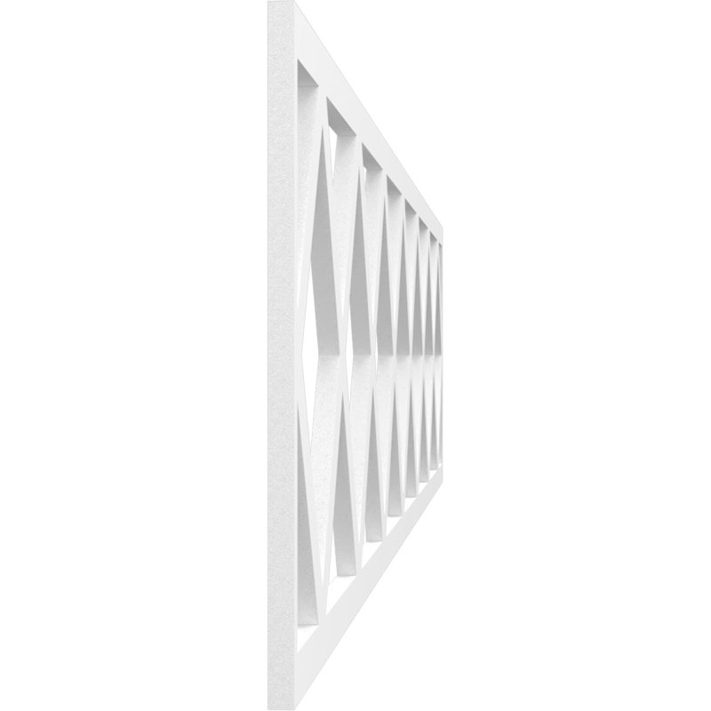 Wolford H W D Panel Molding, 10" H x 46.75" W x 0.38" D, Architectural Grade PVC