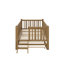 Lit plateforme simple avec garde-corps et lit gigogne-454479845