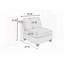 Mobilier de salon gris en chenille gris