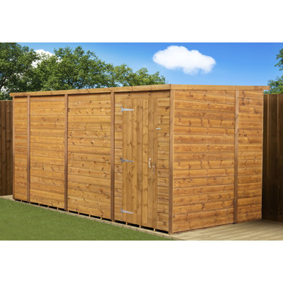 Modular Pent Garden Shed 14X6 No Windows