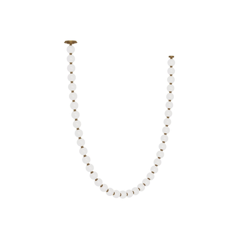 Perle 108 Chandelier, Hand Rubbed Antique Brass, 2700K