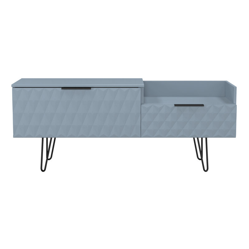 Bethanne 2 Drawer Coffee TV Unit, Blue