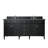 Brittany 72" Double Vanity, Black Onyx w/ 3 CM Parisien Bleu Silestone Top w/FreePower Wireless Charger-130366200-118865505