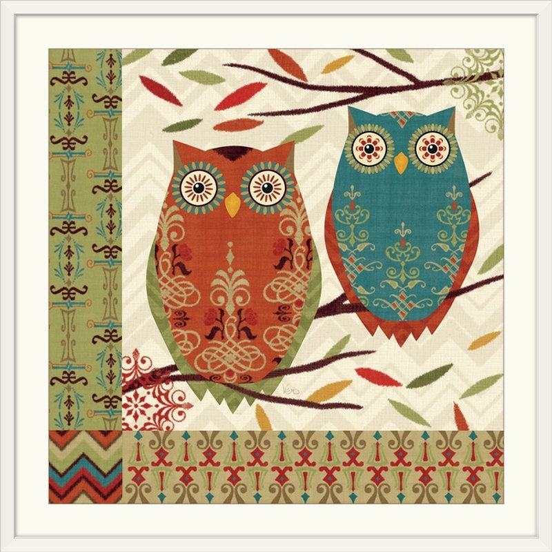 « i » par veronique charron, impression Hoot, H 38 po x l 38 po x P 1 po, Cadre blanc