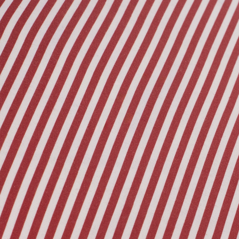 Coussin Aneatra, Polyester/ Bourre en polyester, 20 po x 20 po, Rayures rouges