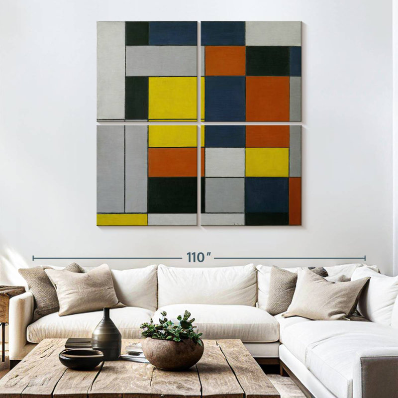 Avery No. VI - Composition No. II, 74" H x 74" W