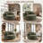Oversized Upholstered Barrel Accent Swivel Chair– 55" Waffle Chenille, Compression-1472487683