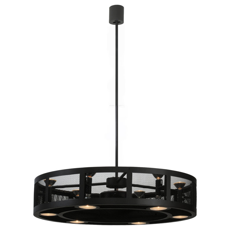 Paloma 6 - Light Dimmable Drum Chandelier