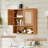 Rattan Bathroom Wall Cabinet, Boho Medicine Cabinet With Adjustable Shelf & Doors, Over The Toilet Storage Cabinets Organizer For Laundry Room, Kitchen, Living Room-1771617888
