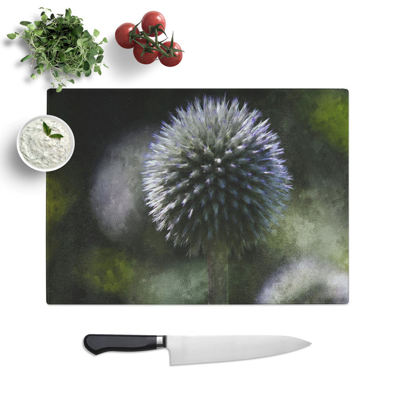 Thistle Flower Vol.4 Chopping Board, 0.4cm H x 20cm W x 28.5cm L