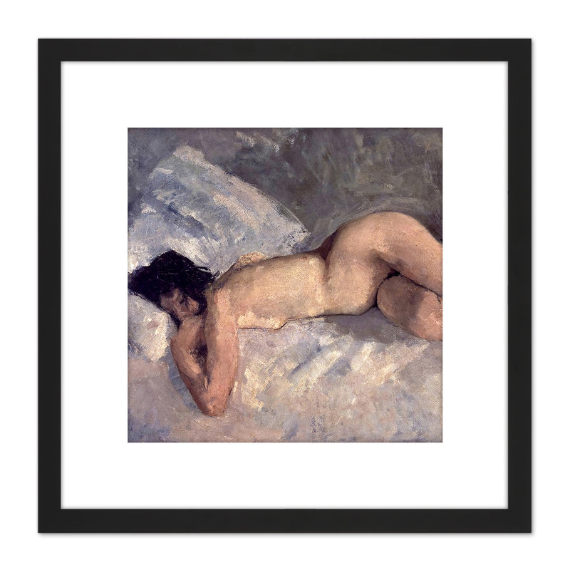 Lying Naked 1887 by George Hendrik Breitner - Single Picture Frame Painting