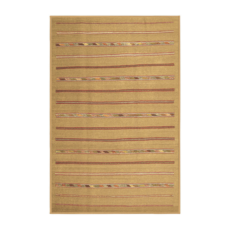 Washable Striped Indoor Rug, Rectangle 8' x 10'
