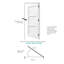 3 portes intérieures en bois massif Lite - Panneaux de porte en panneau de fibres à densité moyenne blancs pré-montés avec cadre et trousse de quincaillerie (porte et cadre livrés séparément)-109010496-108687711