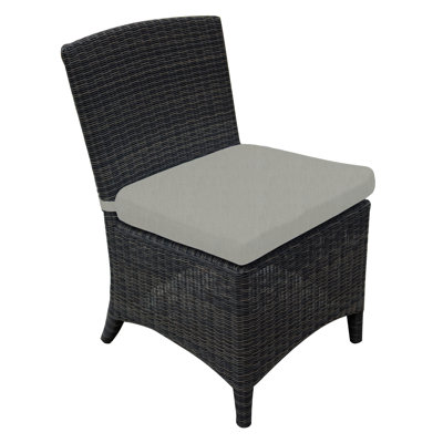 Bella Wicker Armless Outdoor Dining Chair