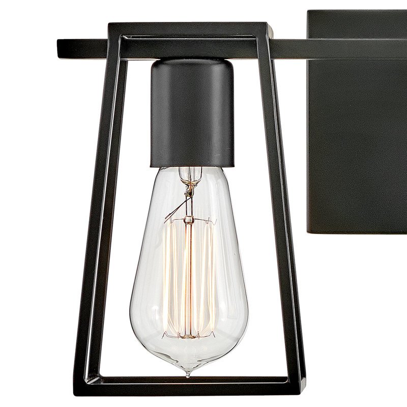 2-Light Open Cage Bath Vanity Fixture