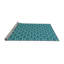 Tapis bleu tissé à la machine-68661669