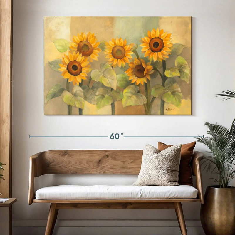 Harnek August Sunflowers, 34" H x 51" W