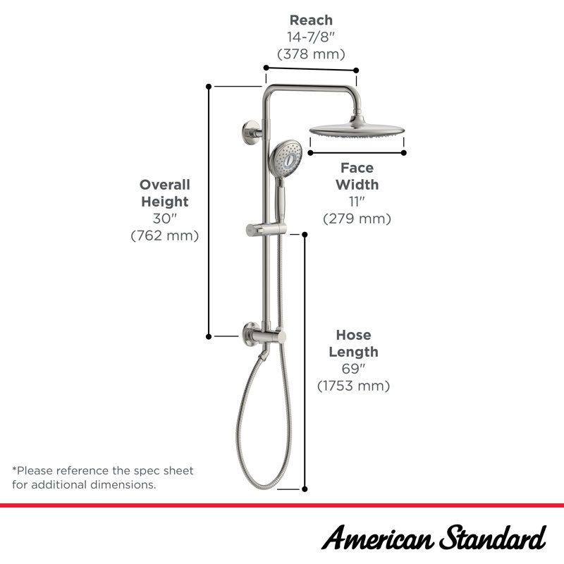 Spectra Pressure-Balanced (Temperature And Volume) Complete Shower System