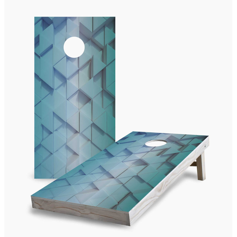 3D Triangles Corn Hole Board Set