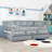 Wood 2 Drawers Floor Bed with Guardrails-93548605-93548604