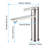 Single Handle Bathroom Sink Faucet, Brushed Nickel, Stainless Steel, Spot- Surface, Resists Water And Fingerprint Stains, Simple Rounded Lines For A Relaxed Atmosphere Nickel Vanity, Finish Less