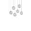 Luminaire suspendu sphère 6 lumières Tietjen-246063290