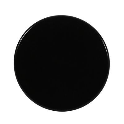 Powder-Coated Side Tables - Metal, Modern, 15" Square Outdoor Table Flared, Black