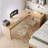Solid Wood L-shaped Desk with Drawers-1588960651