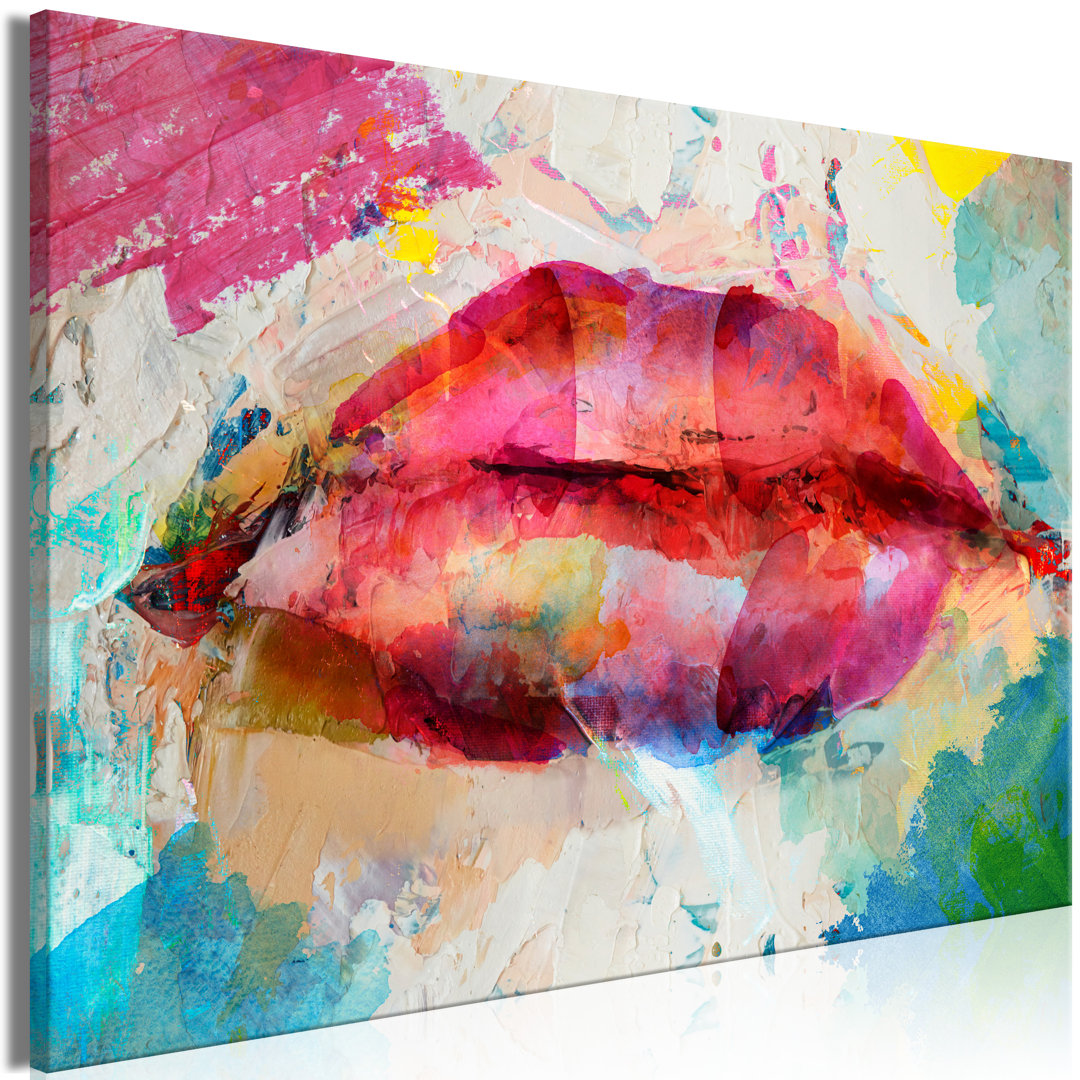 Leinwandbild – Artistic Lips (1 Part) Wide