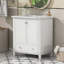 Meuble-lavabo de 30 pouces avec lavabo, armoire de rangement multifonctionnelle, structure solide et panneau de fibres à densité moyenne durable pour les salles de bain modernes-1895065001
