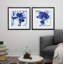 Blue Ice Iris - ensemble de 2 reproductions d'art encadrées-27609832