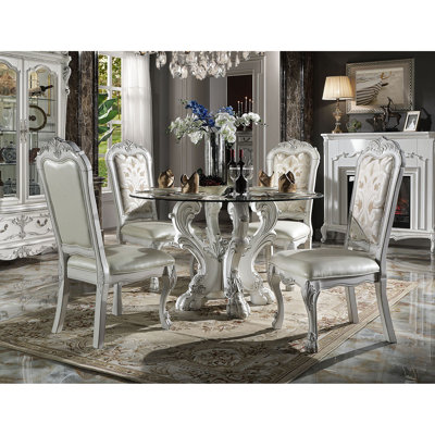 Janai Round Glass Top Dining Table