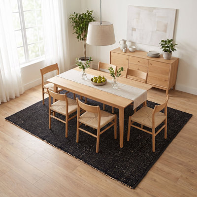 Colston Jute and Cotton Braided Farmhouse Rug