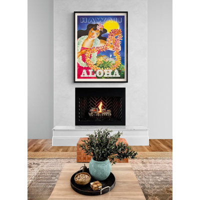 «Hula Girl», affiche rétro d'Hawaï, Aloha