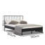 Sentire Geometric Design Metal Bed Frame-1733367345
