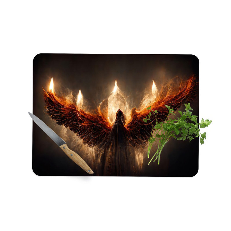Plateau de service Gliant Fire Wings, 7,9 po x 11,8 po