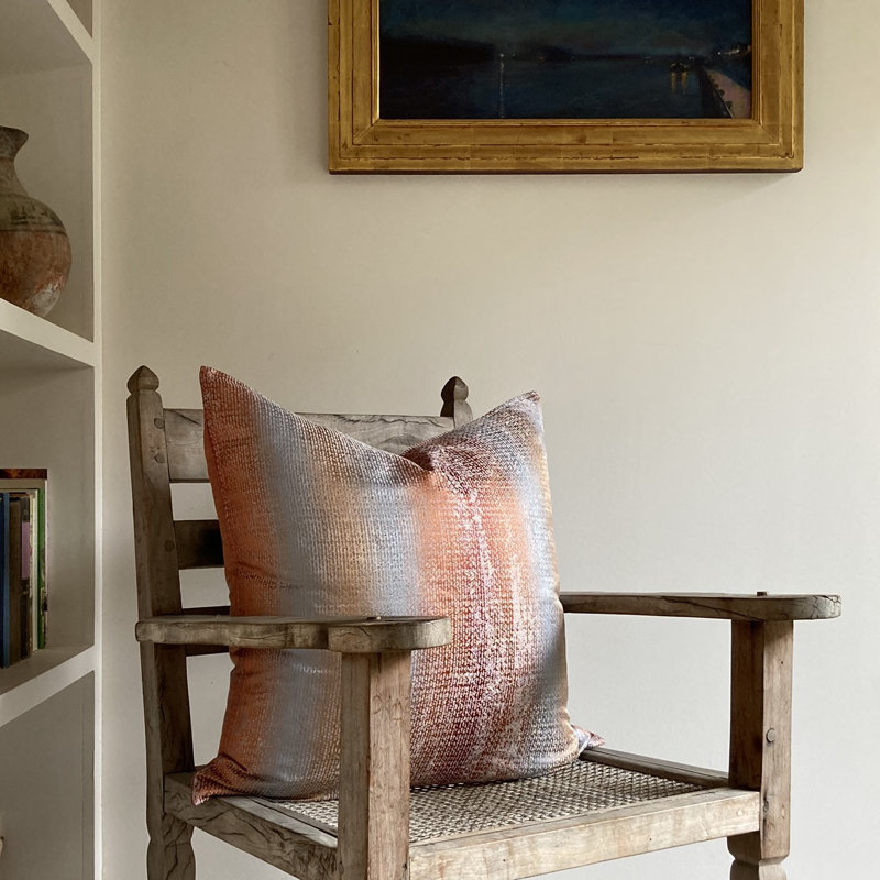 Anguilla Square Pillow Cover & Insert, Shrimp