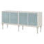 Console avec portes tactiles ouvertes