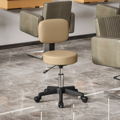 Backed Adjustable Height Ergonomic Stool
