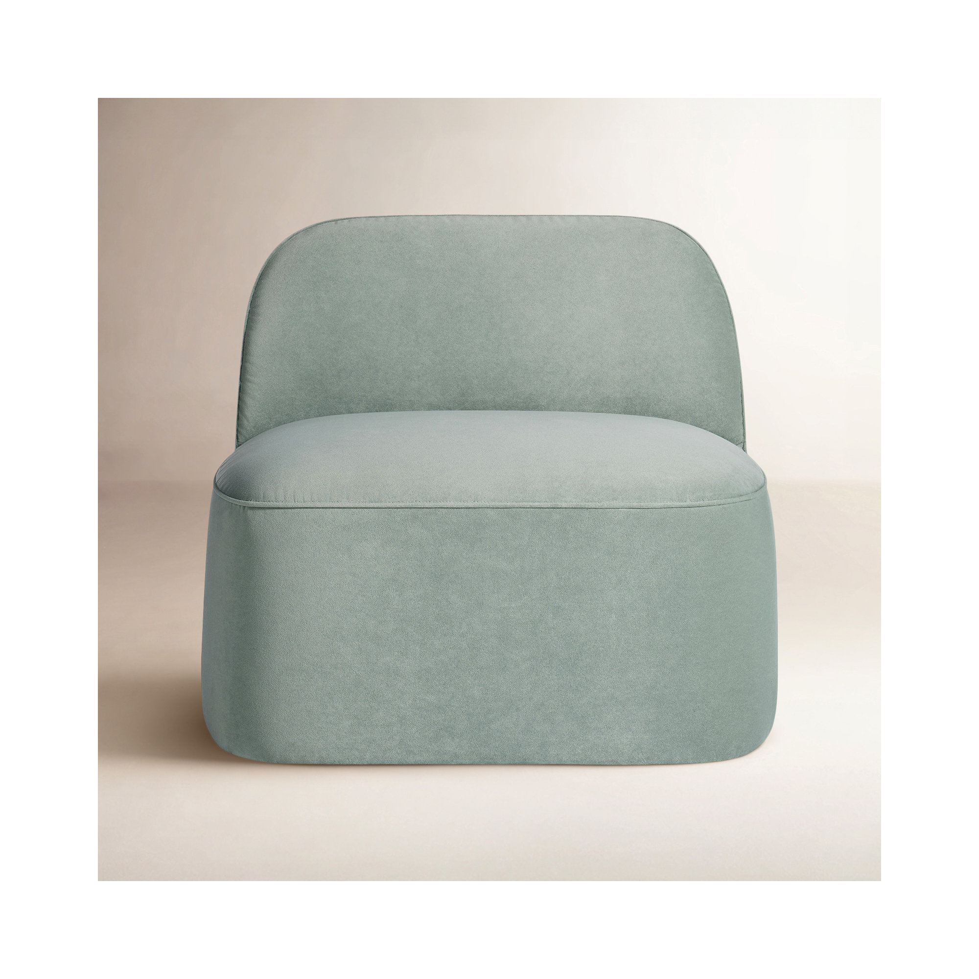Looksee Upholstered Swivel Side Chair, Breezy Blue Velvet