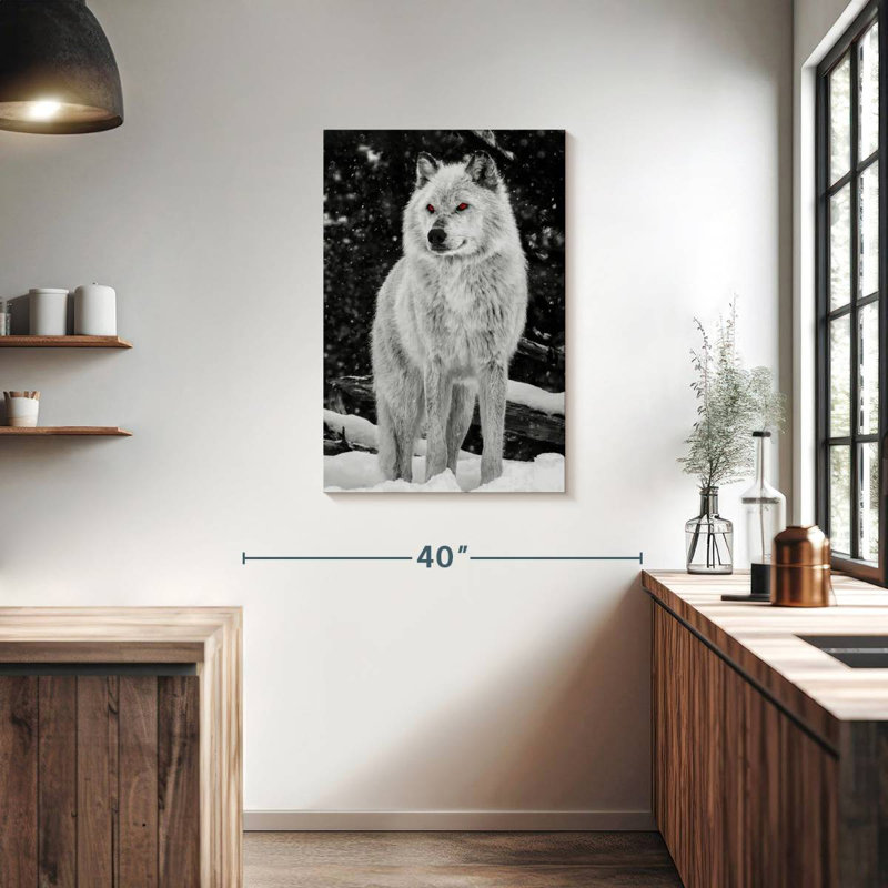 Brampt Wolf Amber Eyes, 36" H x 24" W