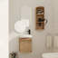 Meuble-lavabo de salle de bain avec lavabo et support de rangement