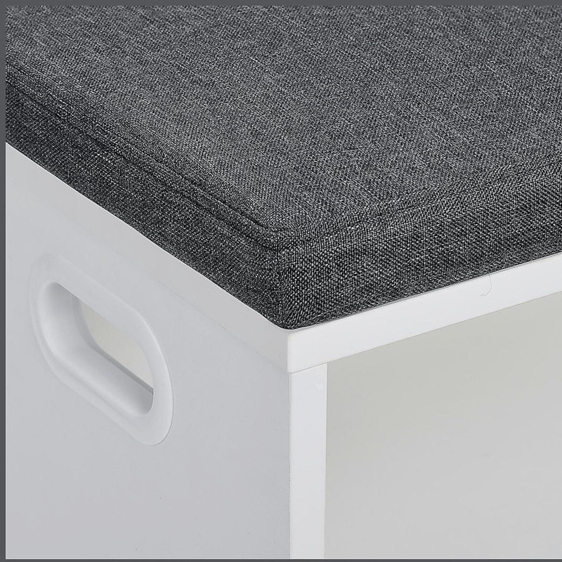 Banc à chaussures pour hall d'entrée avec coussin Banc à chaussures avec rangement et sièges, étagère à chaussures pour hall d'entrée