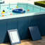 Piscine gonflable pliante en PVC 1,8
