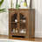 Slesnick Arched 2-Door Coffee Bar Display Cabinet-1469087307